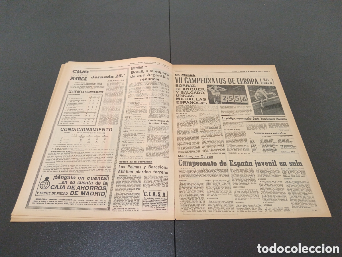 Coleccionismo deportivo: MARCA 20/02/1976 - Foto 5