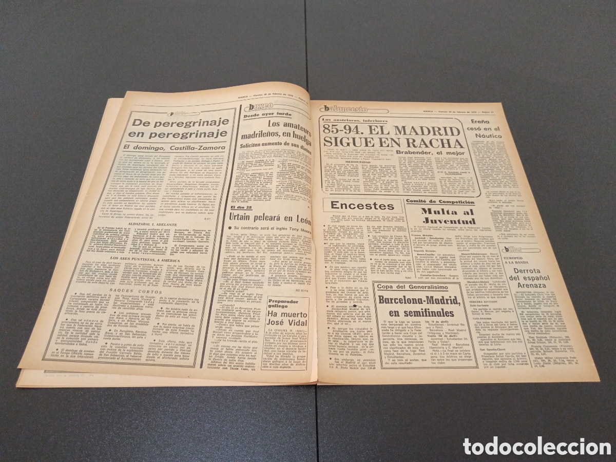 Coleccionismo deportivo: MARCA 20/02/1976 - Foto 6