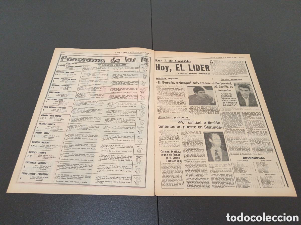 Coleccionismo deportivo: MARCA 27/02/1976 - Foto 2