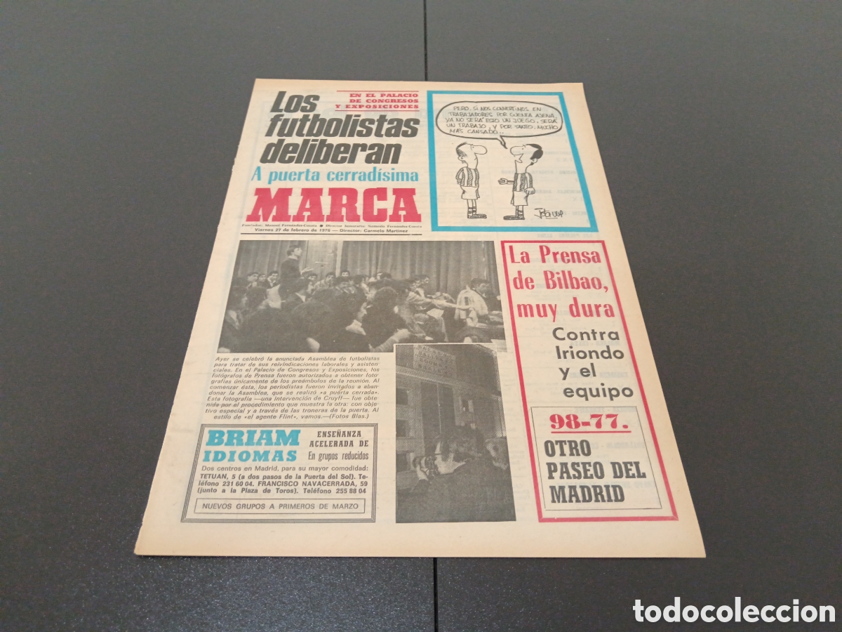 Coleccionismo deportivo: MARCA 27/02/1976 - Foto 1