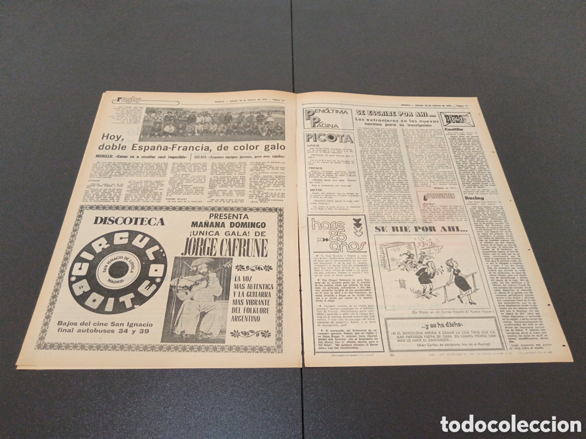Coleccionismo deportivo: MARCA 28/02/1976 - Foto 3