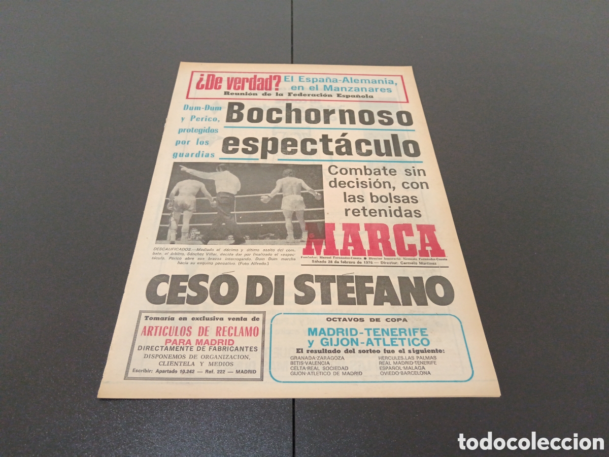 Coleccionismo deportivo: MARCA 28/02/1976 - Foto 1
