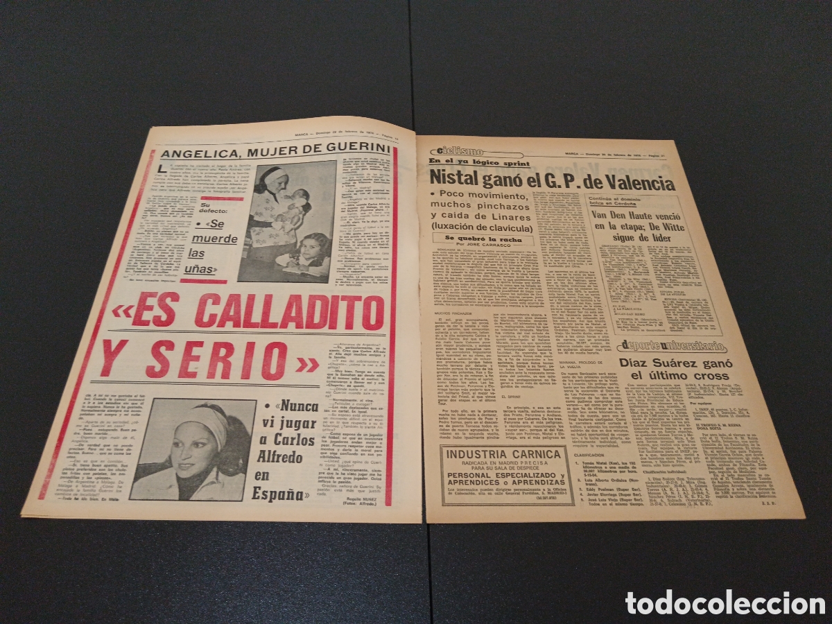 Coleccionismo deportivo: MARCA 29/02/1976 - Foto 3