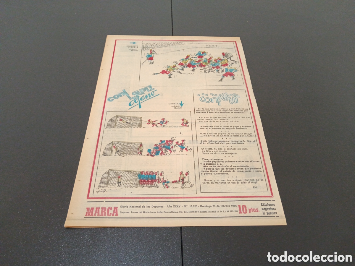 Coleccionismo deportivo: MARCA 29/02/1976 - Foto 6