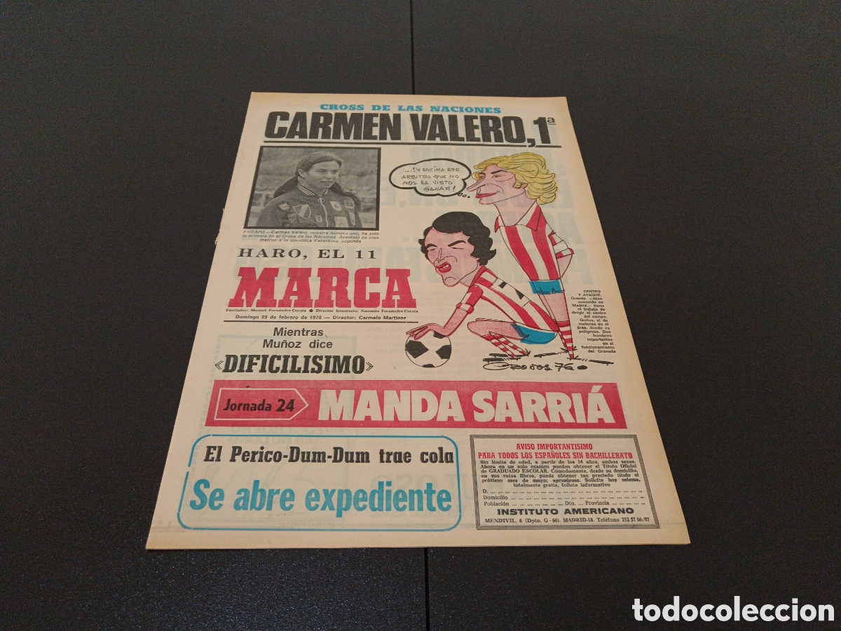 Coleccionismo deportivo: MARCA 29/02/1976 - Foto 1