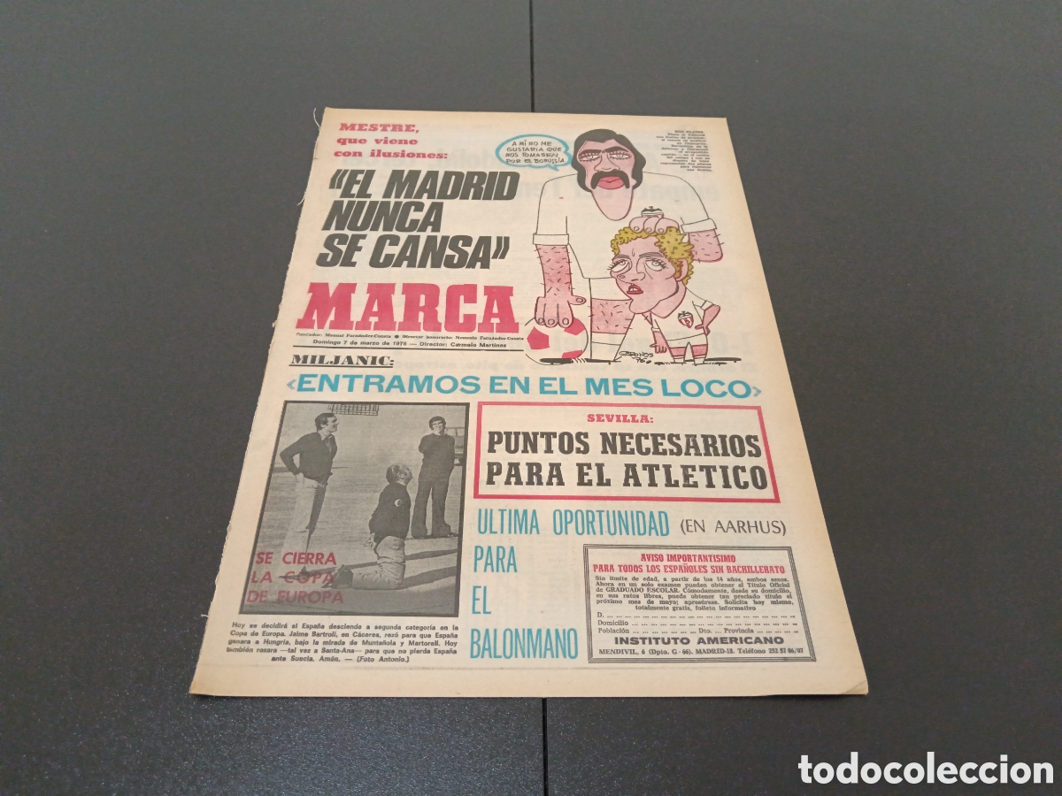 Coleccionismo deportivo: MARCA 07/03/1976 - Foto 1