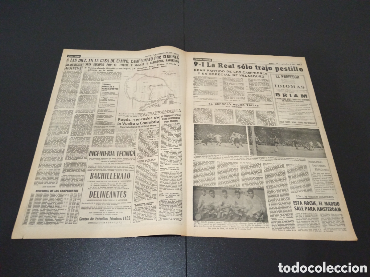 Coleccionismo deportivo: MARCA 17/09/1967 - Foto 2