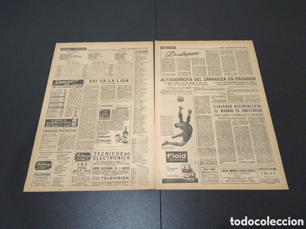 Coleccionismo deportivo: MARCA 18/09/1967 - Foto 2
