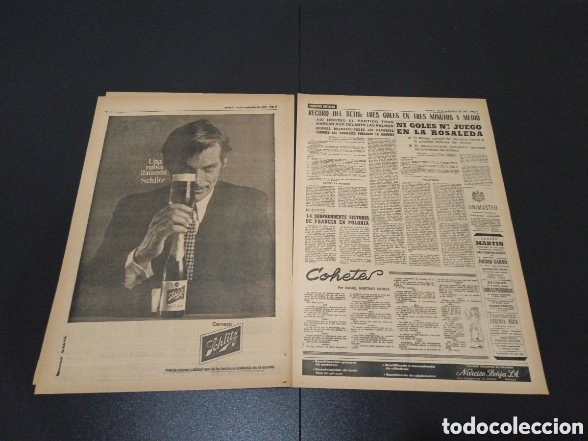 Coleccionismo deportivo: MARCA 18/09/1967 - Foto 3