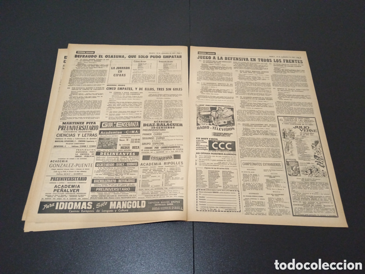 Coleccionismo deportivo: MARCA 18/09/1967 - Foto 5