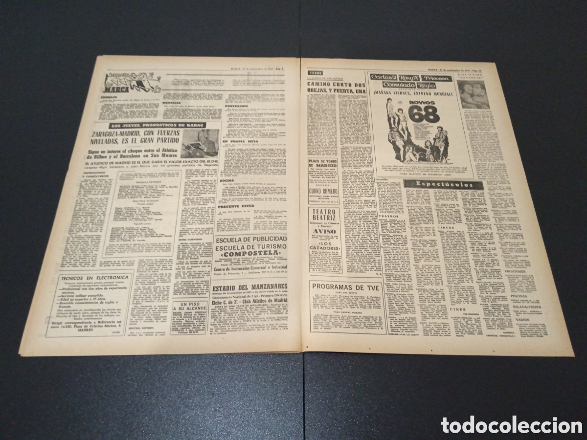 Coleccionismo deportivo: MARCA 21/09/1967 - Foto 5