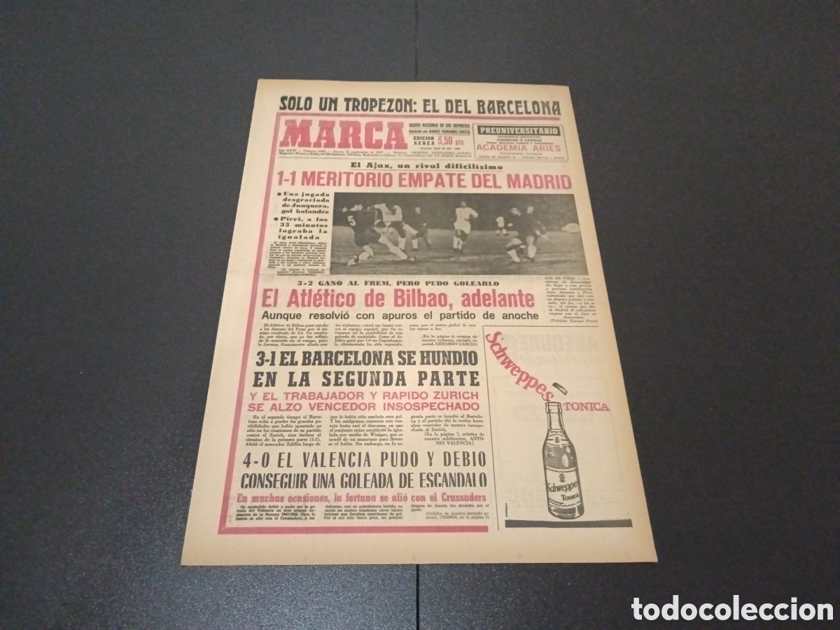 Coleccionismo deportivo: MARCA 21/09/1967 - Foto 1