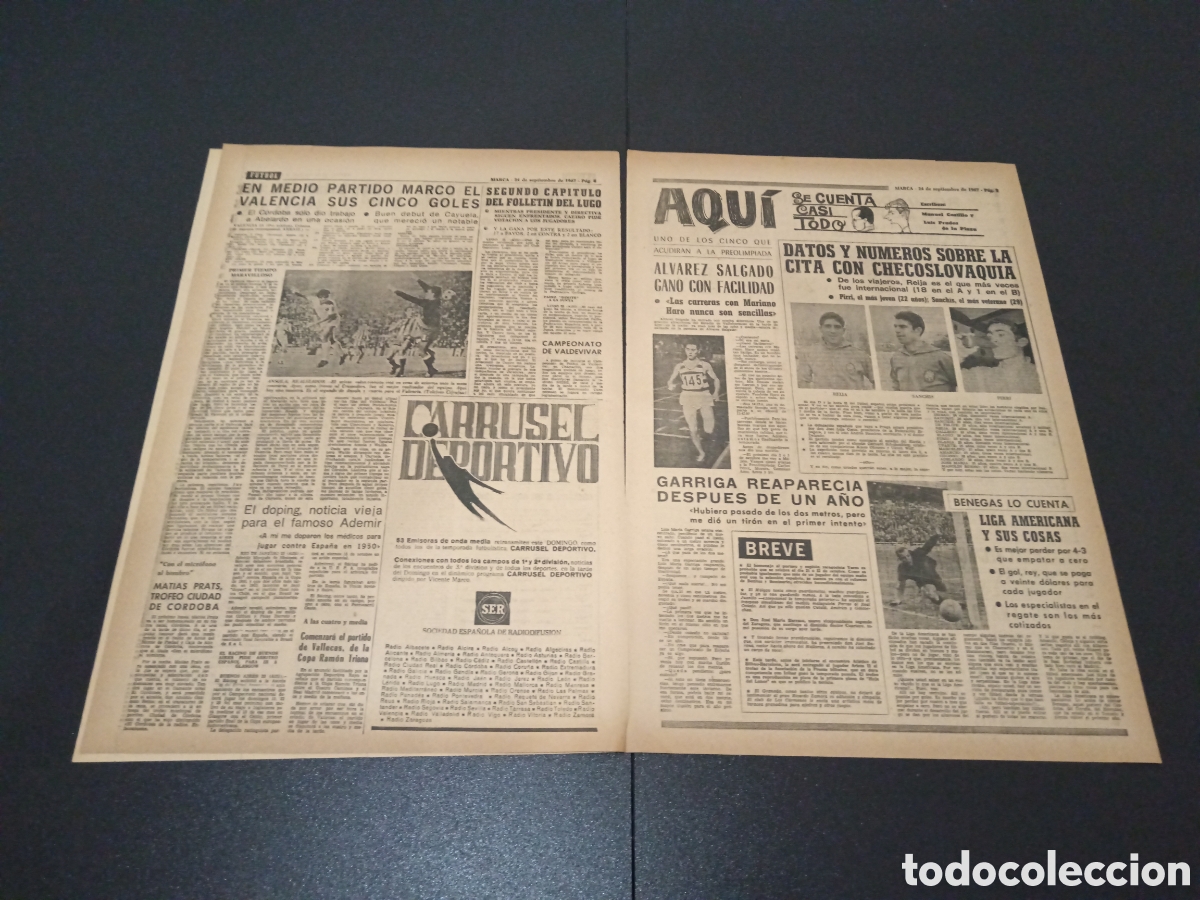 Coleccionismo deportivo: MARCA 24/09/1967 - Foto 3