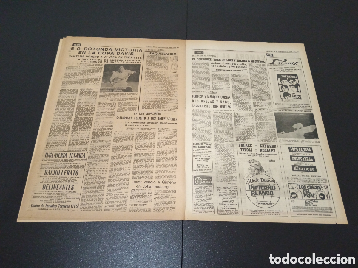 Coleccionismo deportivo: MARCA 24/09/1967 - Foto 4