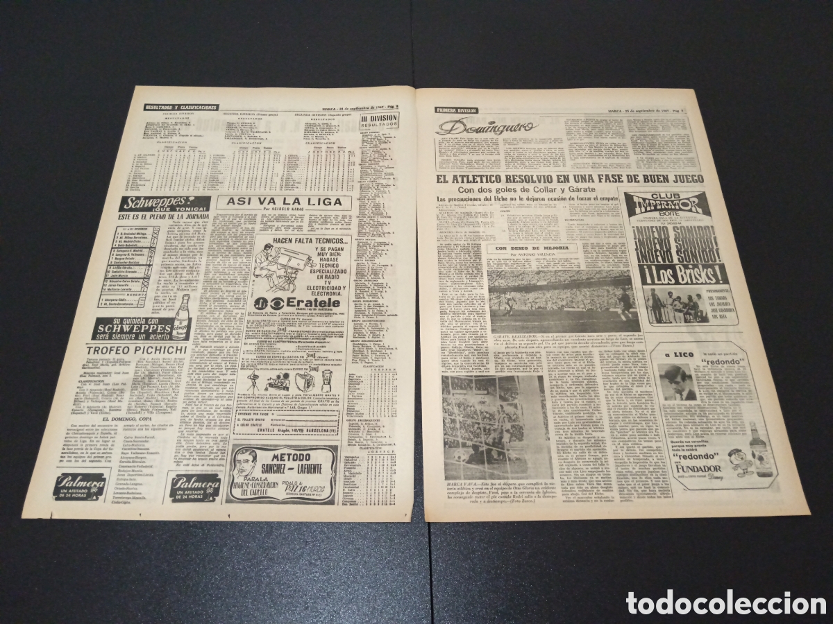 Coleccionismo deportivo: MARCA 25/09/1967 - Foto 2