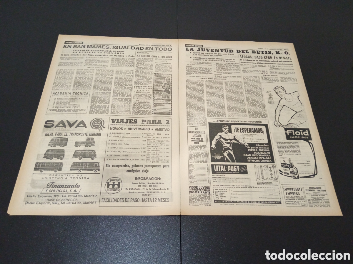 Coleccionismo deportivo: MARCA 25/09/1967 - Foto 4