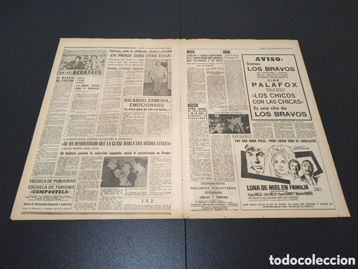 Coleccionismo deportivo: MARCA 28/09/1967 - Foto 3