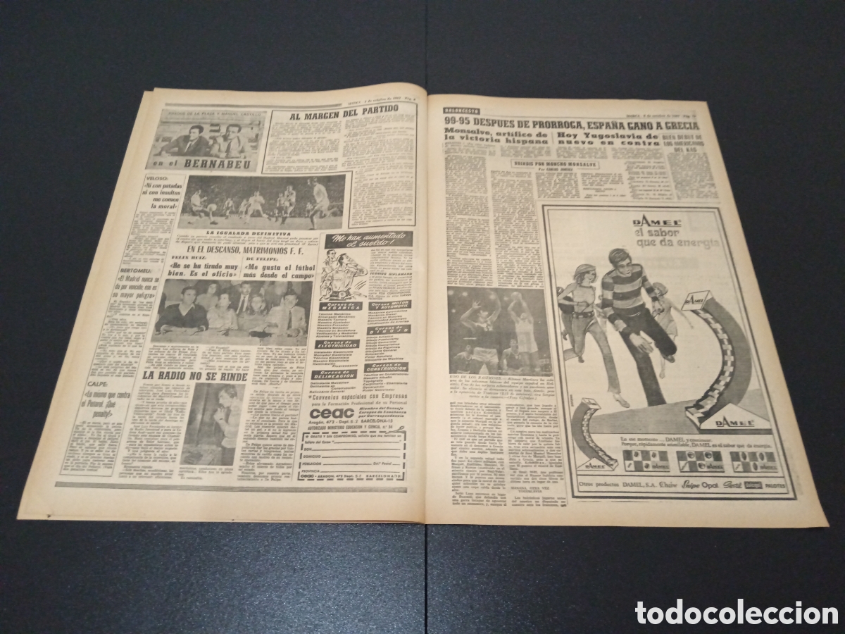 Coleccionismo deportivo: MARCA 08/10/1967 - Foto 3