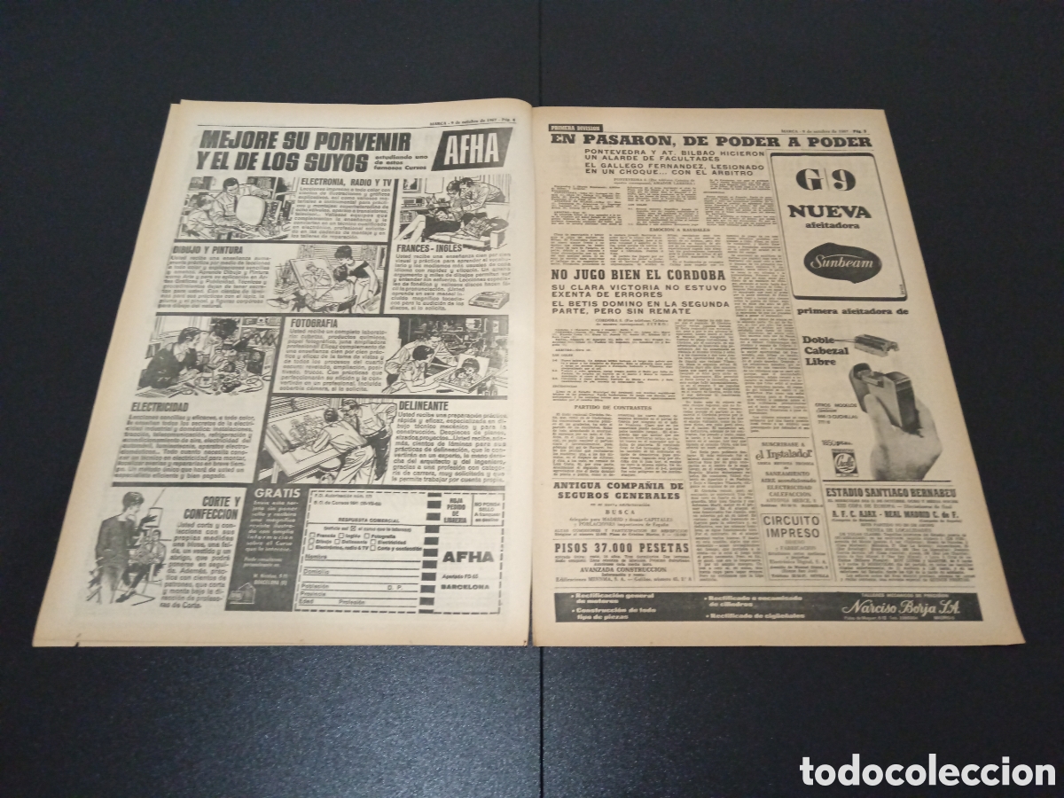 Coleccionismo deportivo: MARCA 09/10/1967 - Foto 3