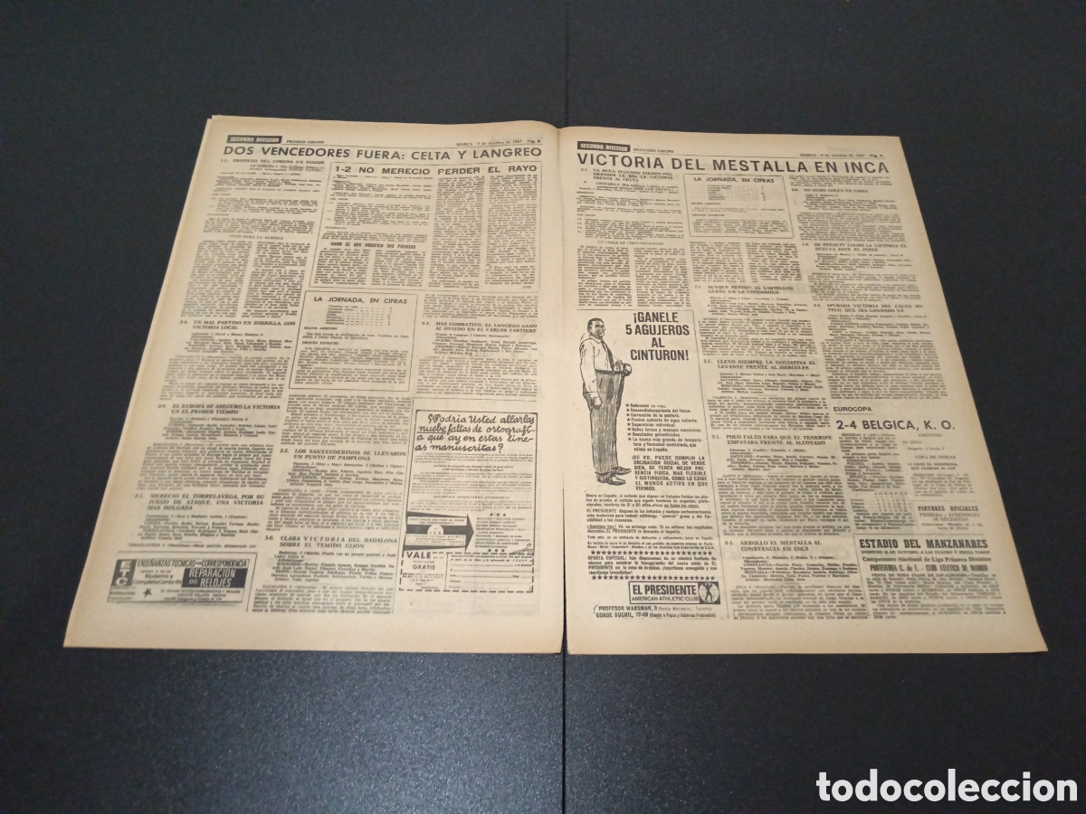 Coleccionismo deportivo: MARCA 09/10/1967 - Foto 5