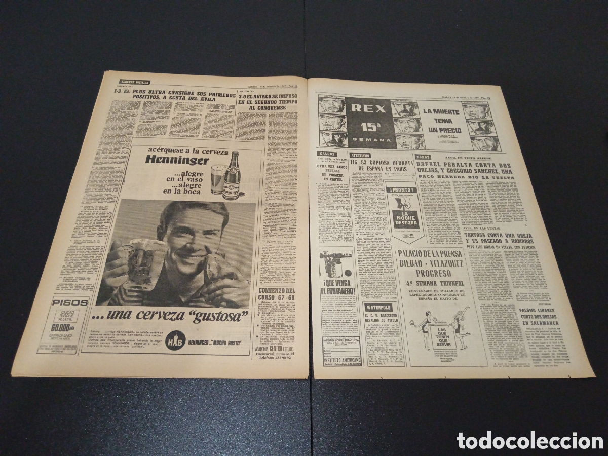 Coleccionismo deportivo: MARCA 09/10/1967 - Foto 6