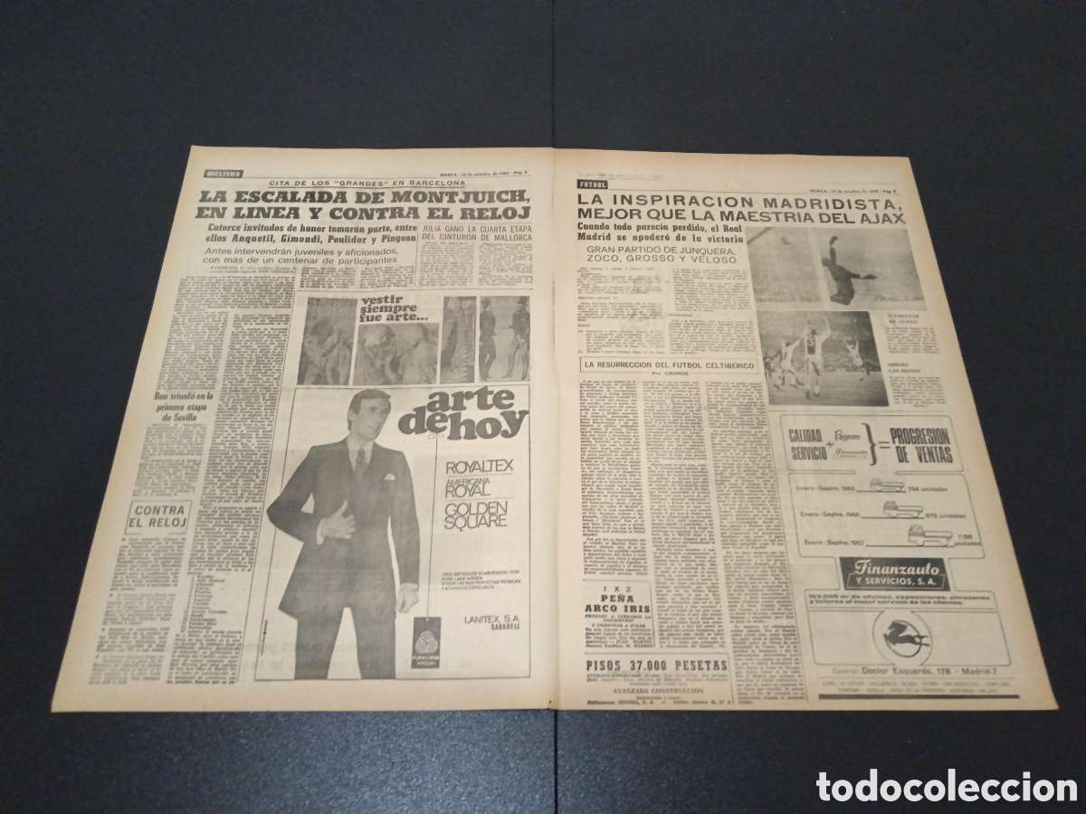 Coleccionismo deportivo: MARCA 12/10/1967 - Foto 2