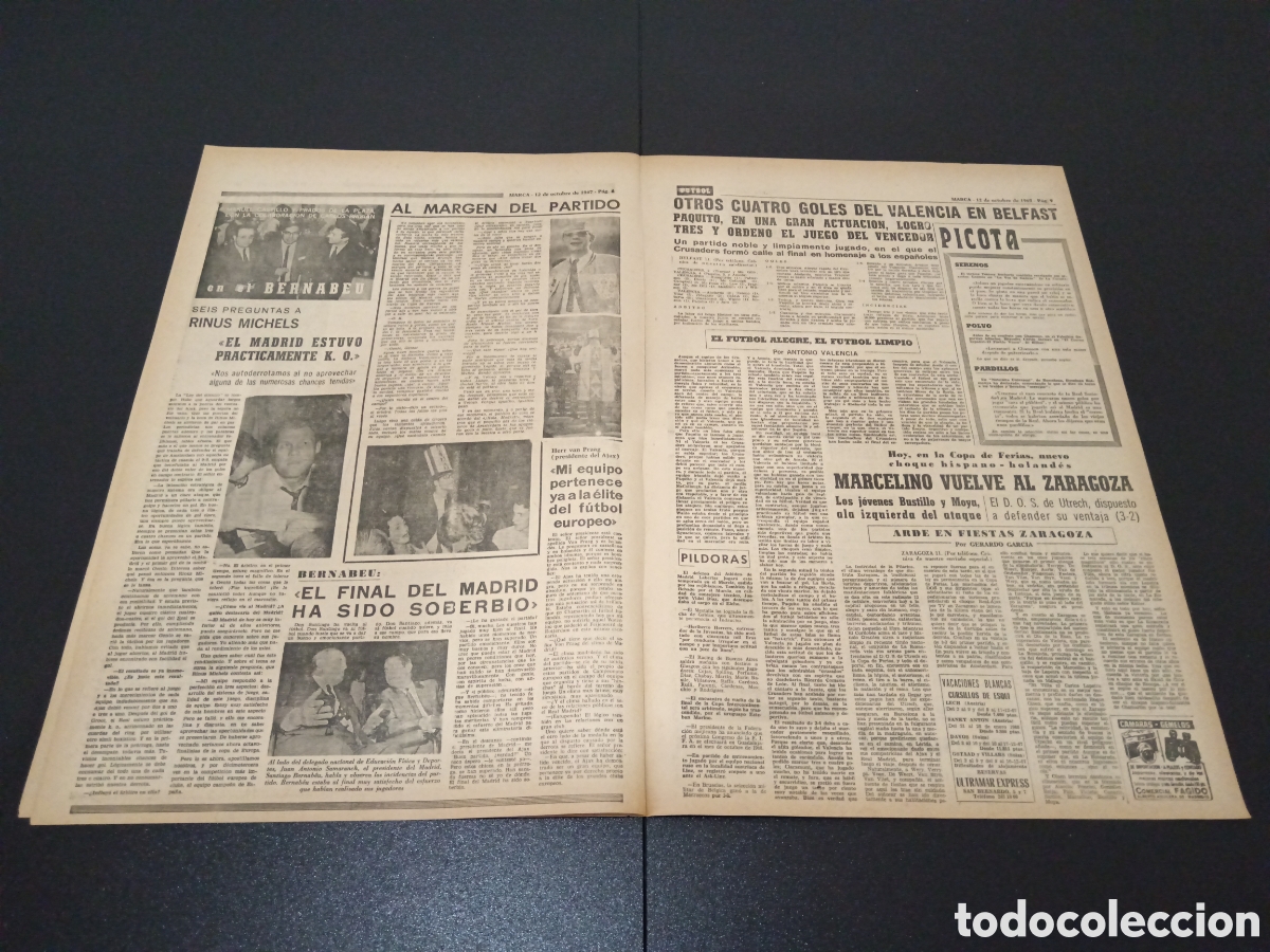 Coleccionismo deportivo: MARCA 12/10/1967 - Foto 3