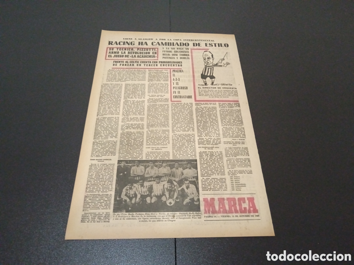 Coleccionismo deportivo: MARCA 13/10/1967 - Foto 4