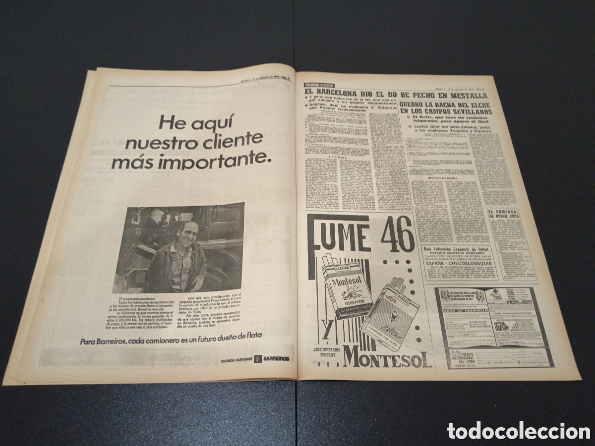 Coleccionismo deportivo: MARCA 16/10/1967 - Foto 4
