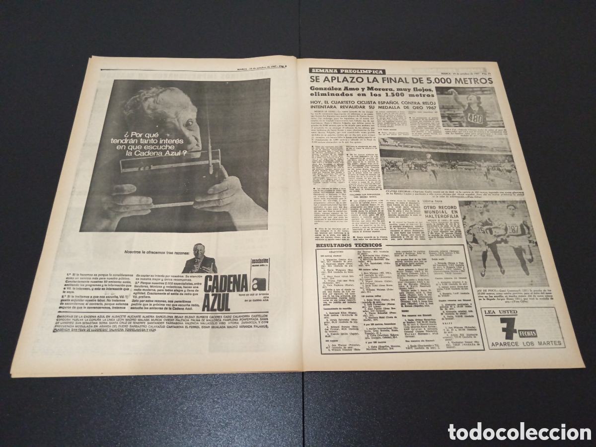 Coleccionismo deportivo: MARCA 19/10/1967 - Foto 3