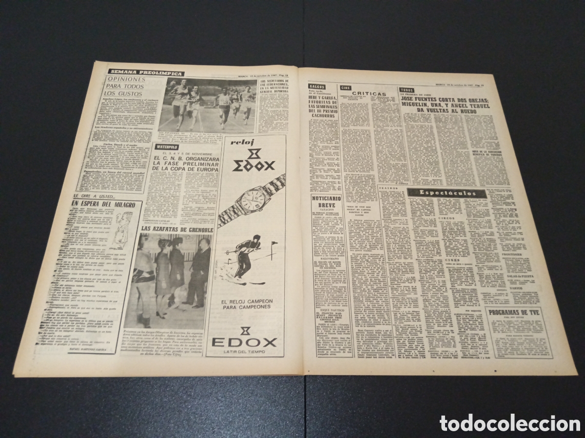 Coleccionismo deportivo: MARCA 19/10/1967 - Foto 4