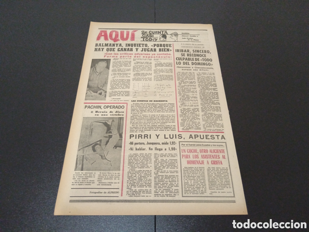 Coleccionismo deportivo: MARCA 19/10/1967 - Foto 5