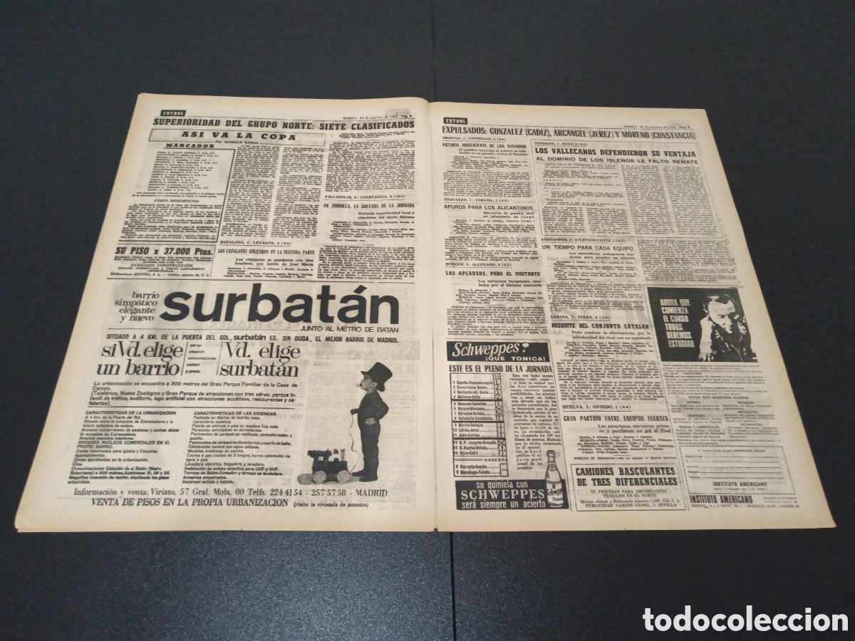 Coleccionismo deportivo: MARCA 23/10/1967 - Foto 4