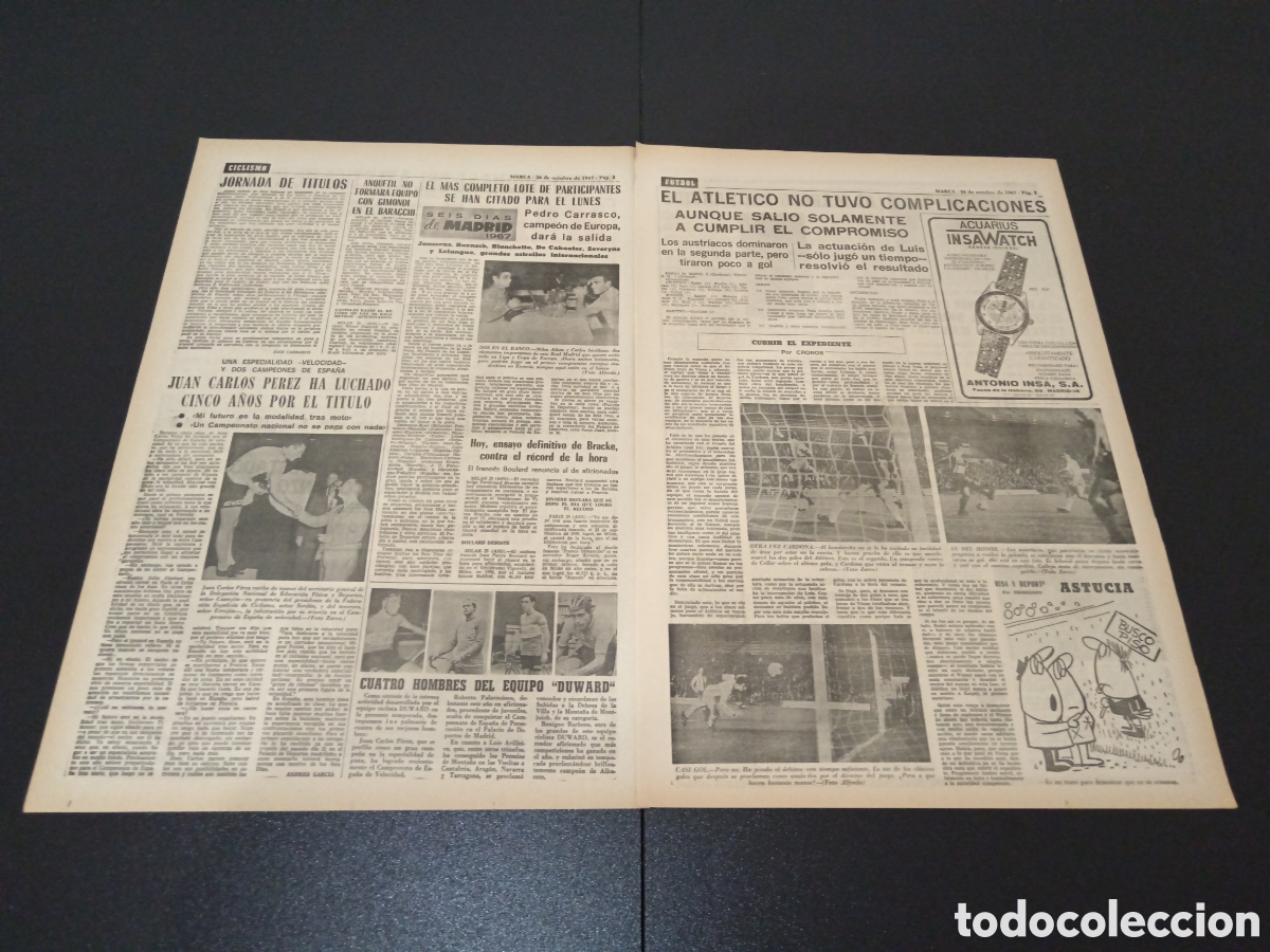 Coleccionismo deportivo: MARCA 26/10/1967 - Foto 2