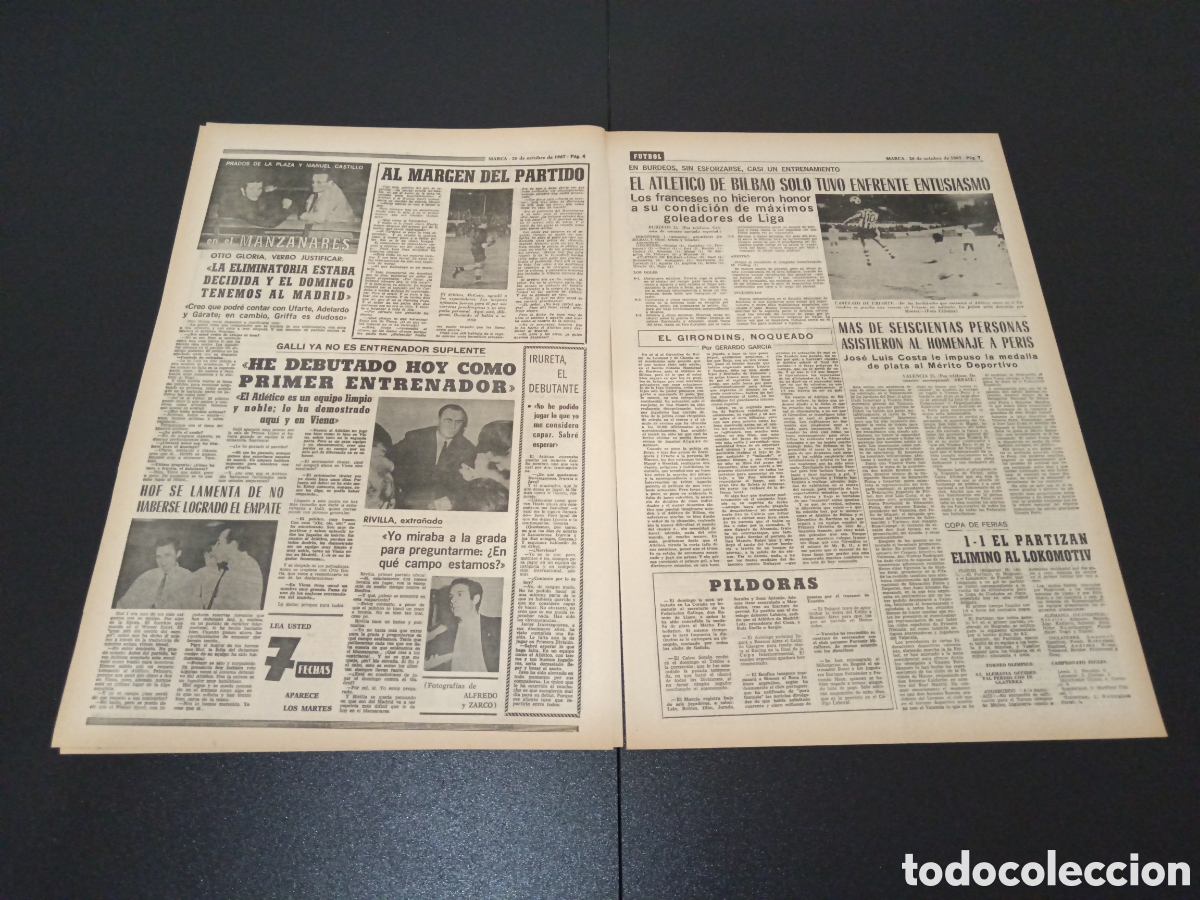 Coleccionismo deportivo: MARCA 26/10/1967 - Foto 3