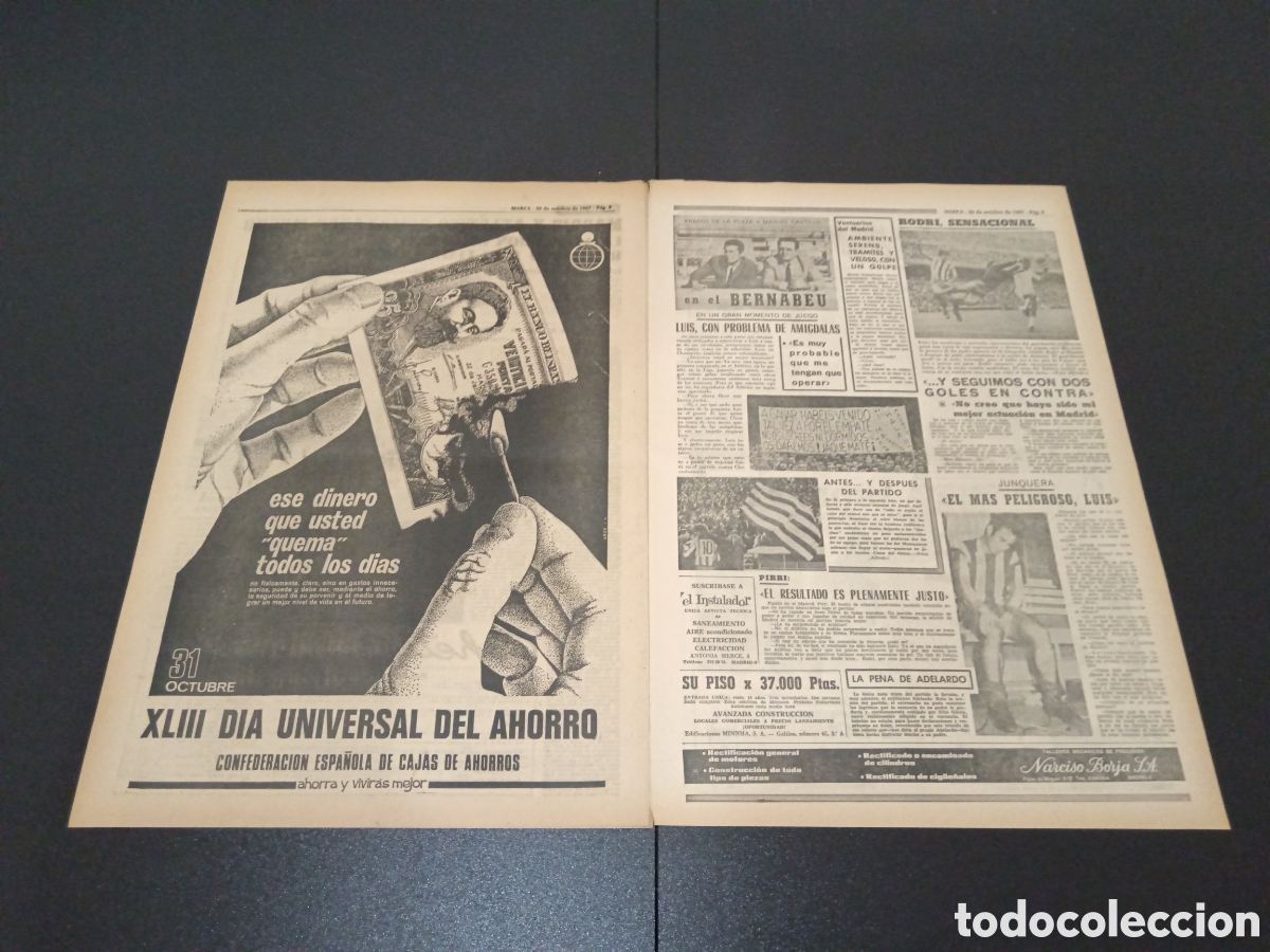 Coleccionismo deportivo: MARCA 30/10/1967 - Foto 3