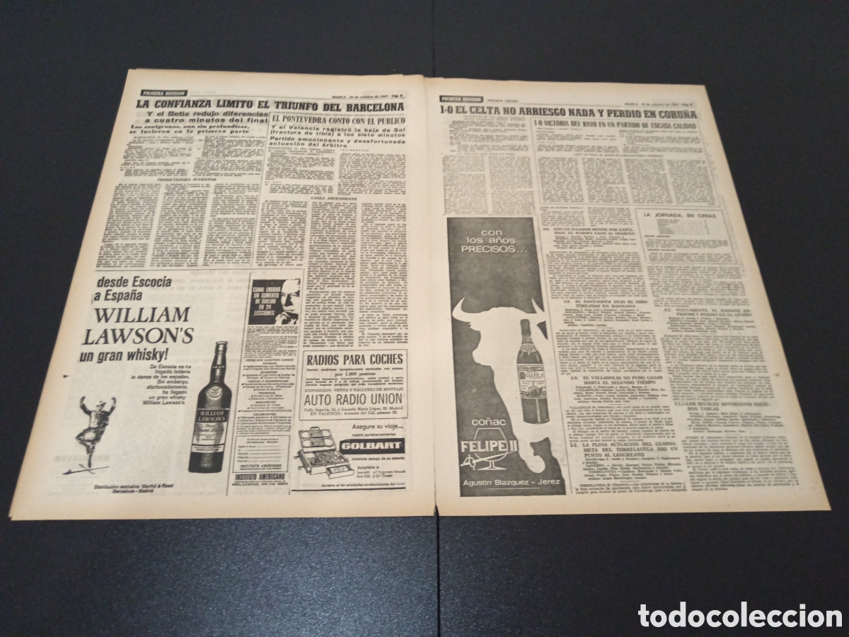 Coleccionismo deportivo: MARCA 30/10/1967 - Foto 5