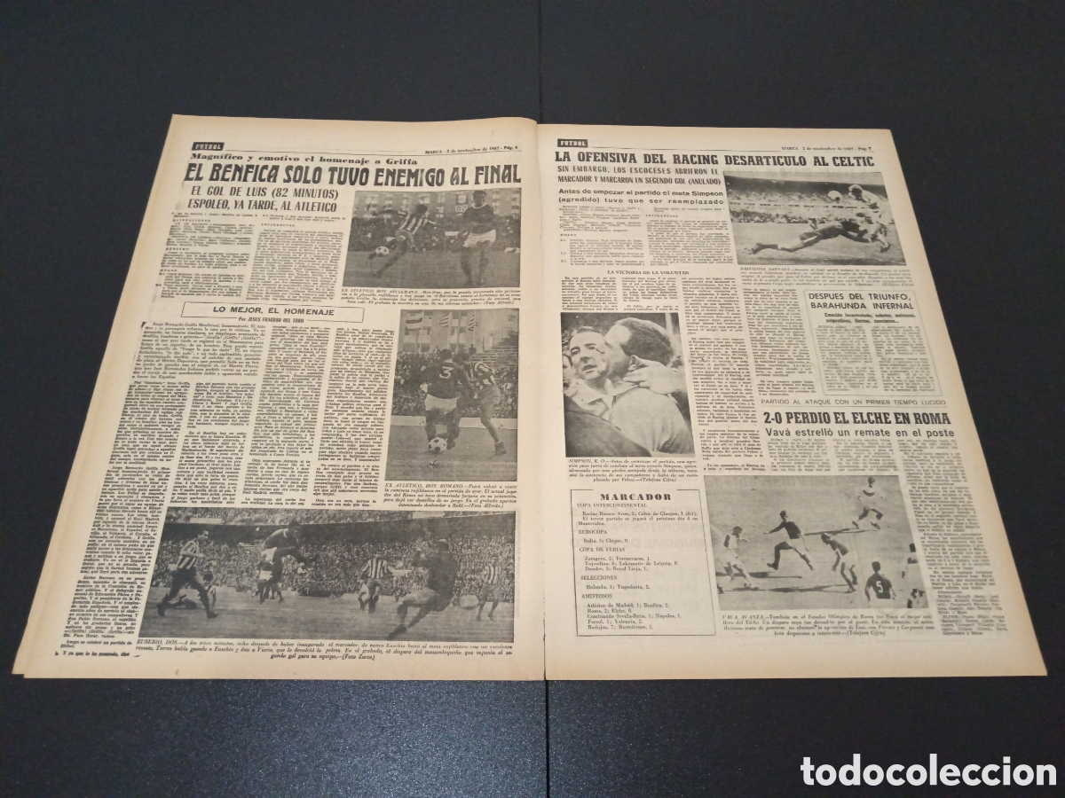Coleccionismo deportivo: MARCA 02/11/1967 - Foto 3