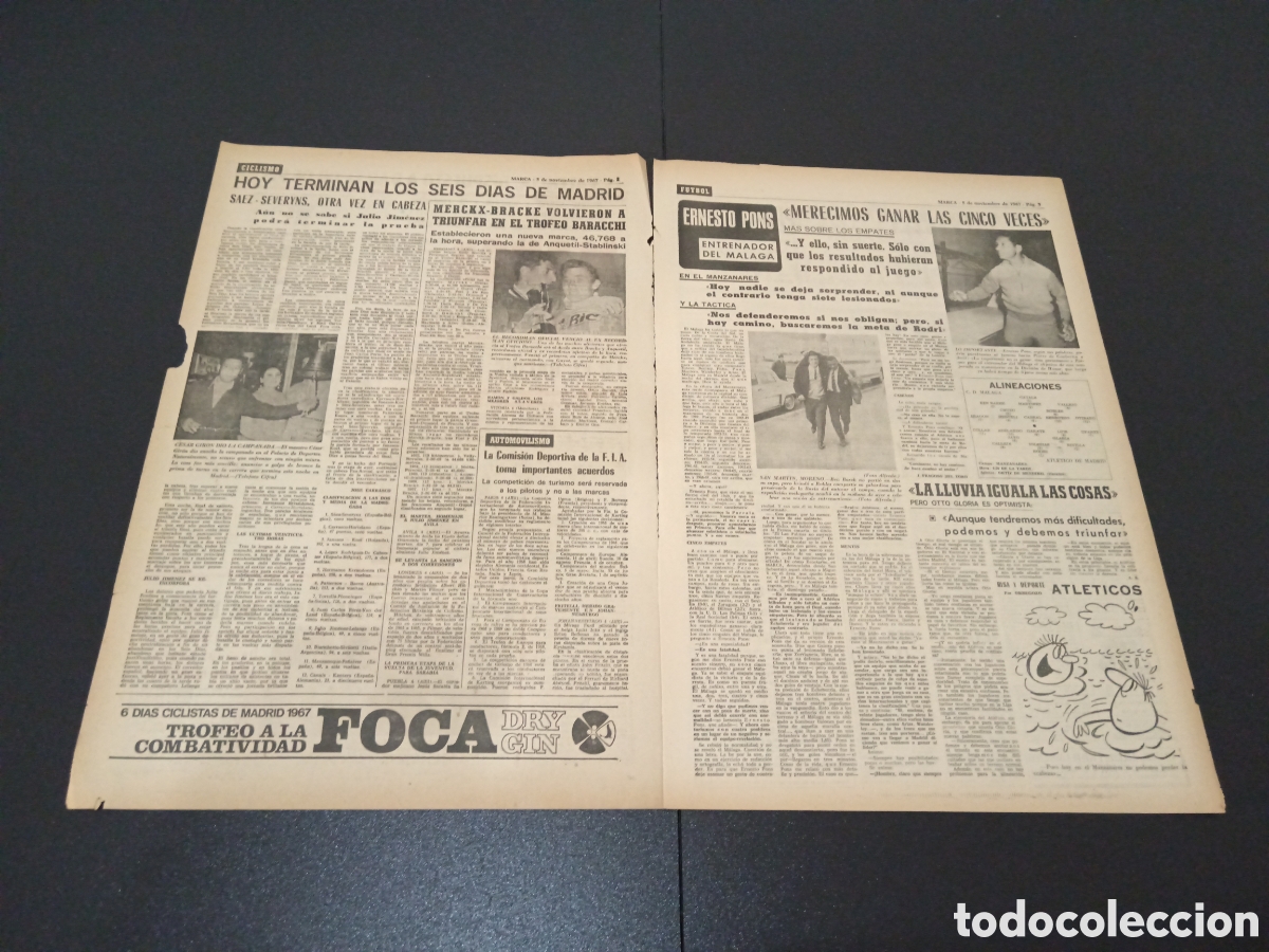 Coleccionismo deportivo: MARCA 05/11/1967 - Foto 3
