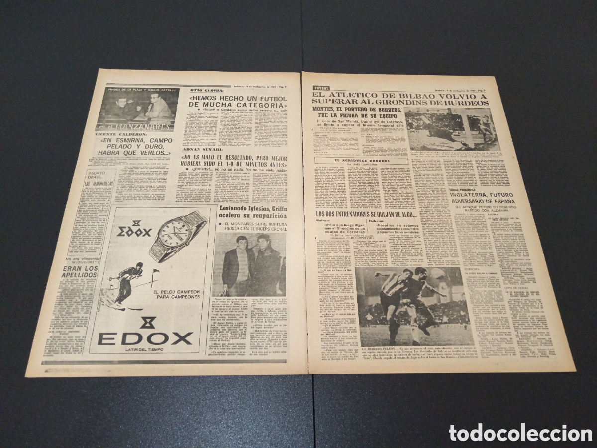 Coleccionismo deportivo: MARCA 09/11/1967 - Foto 3