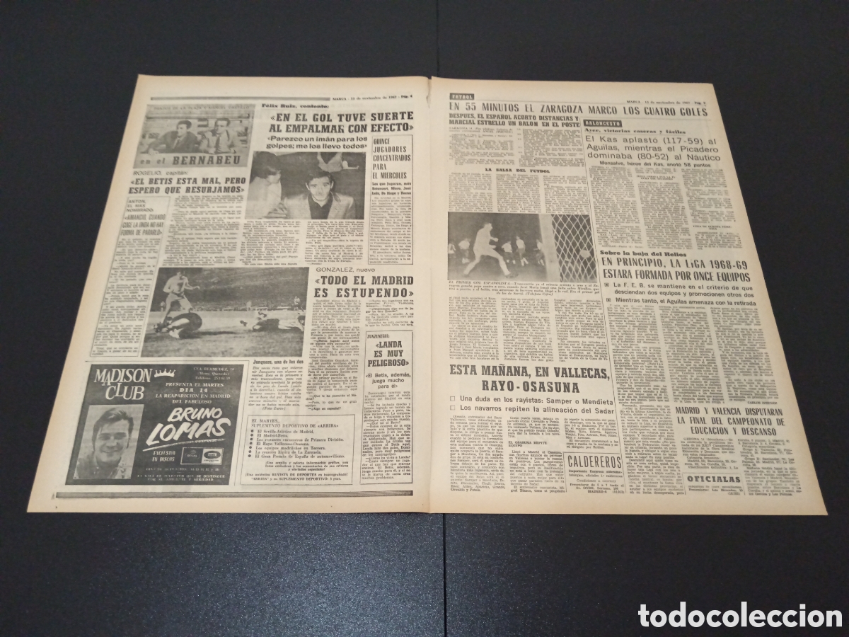 Coleccionismo deportivo: MARCA 12/11/1967 - Foto 3