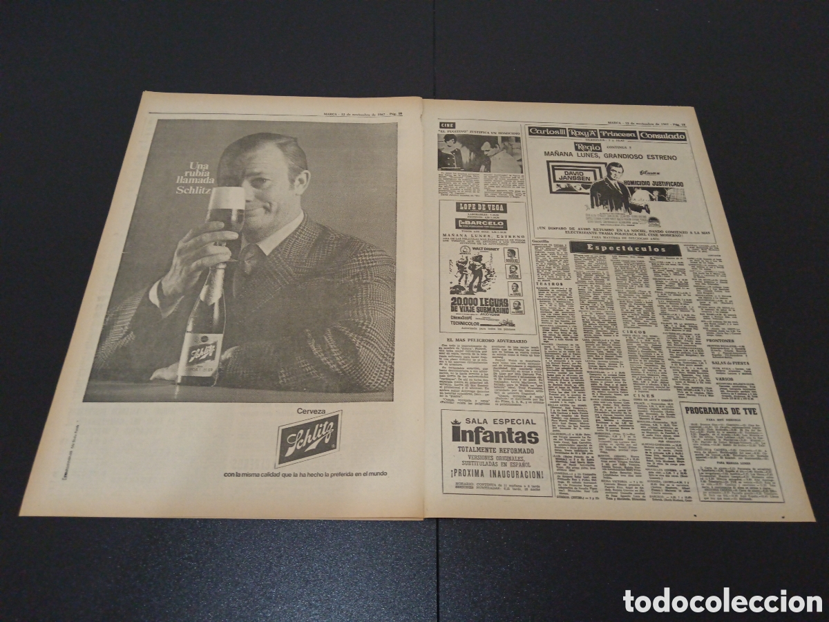 Coleccionismo deportivo: MARCA 12/11/1967 - Foto 4