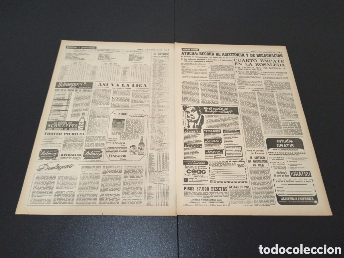 Coleccionismo deportivo: MARCA 13/11/1967 - Foto 2
