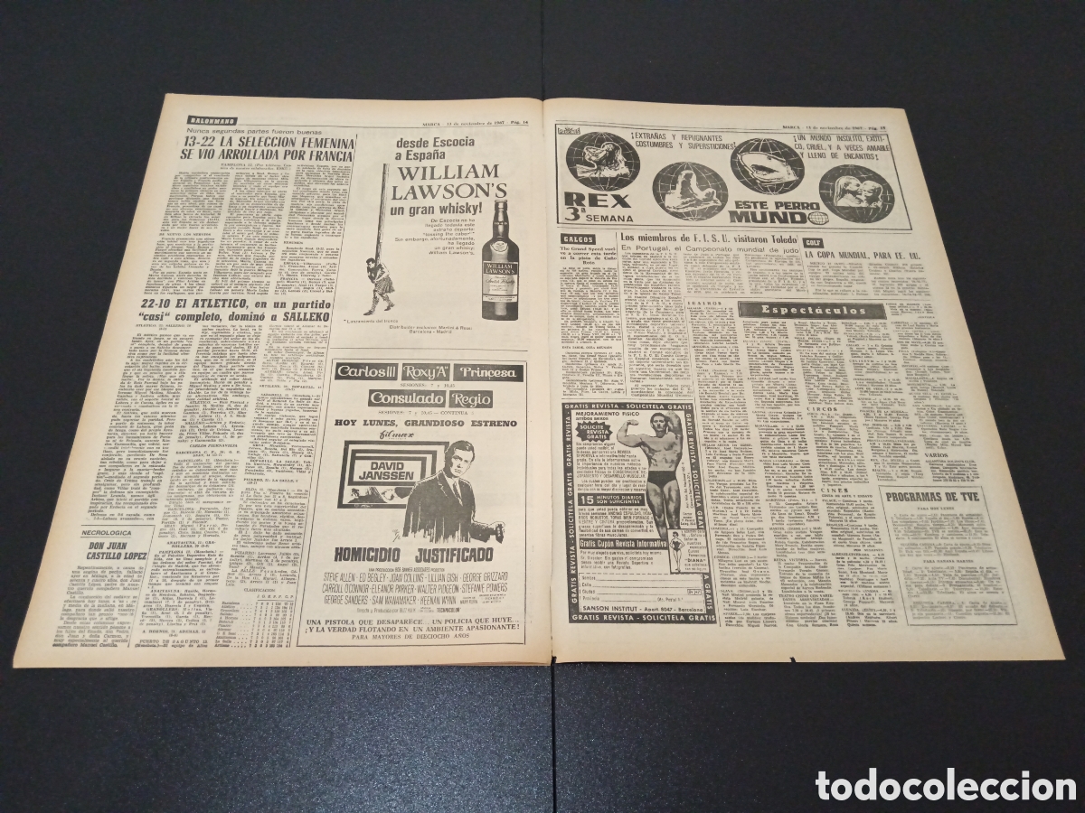 Coleccionismo deportivo: MARCA 13/11/1967 - Foto 7