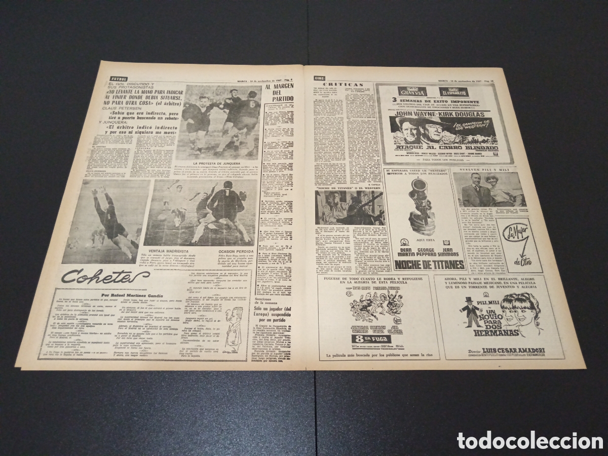Coleccionismo deportivo: MARCA 16/11/1967 - Foto 3