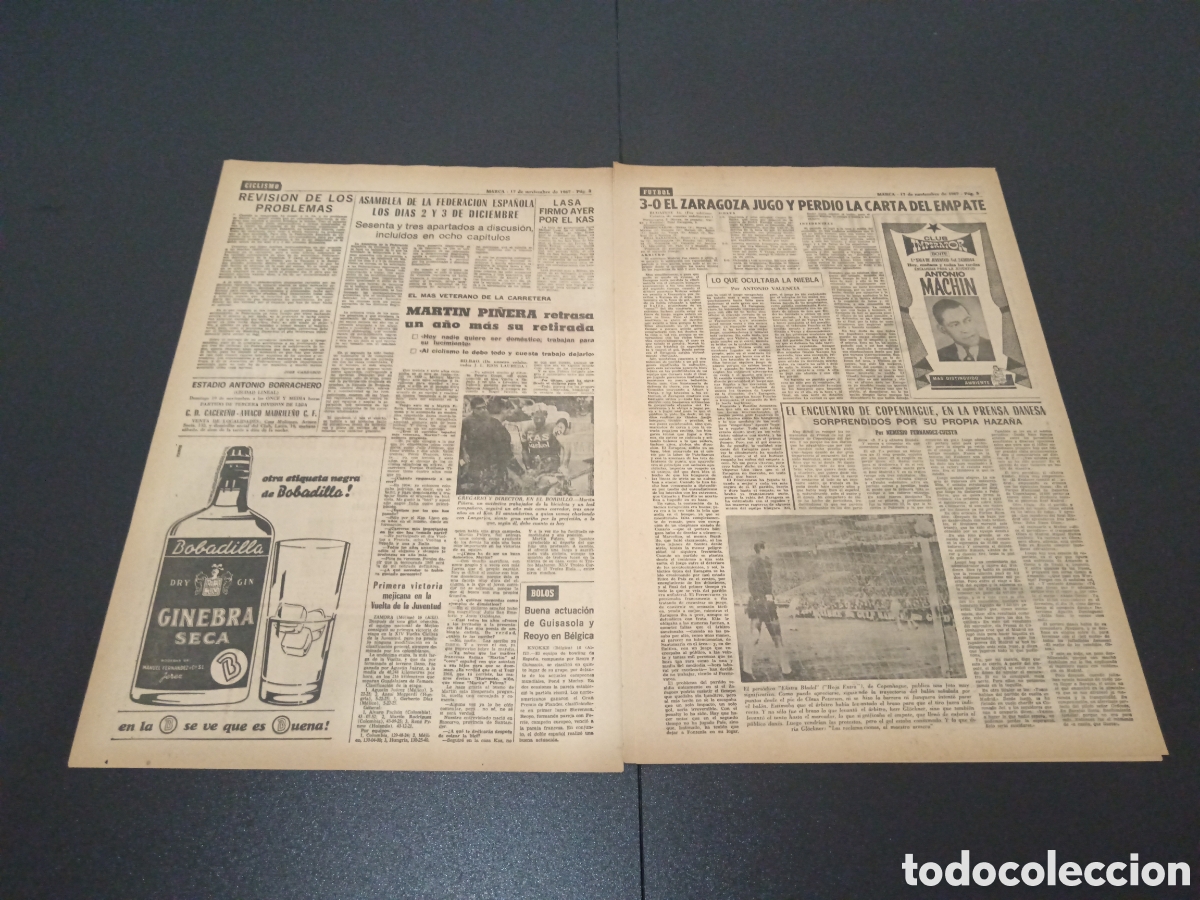 Coleccionismo deportivo: MARCA 17/11/1967 - Foto 2