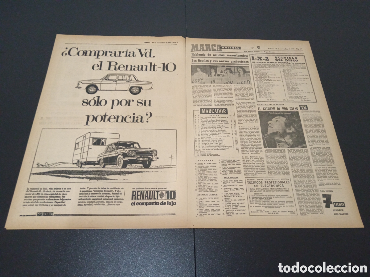 Coleccionismo deportivo: MARCA 17/11/1967 - Foto 3