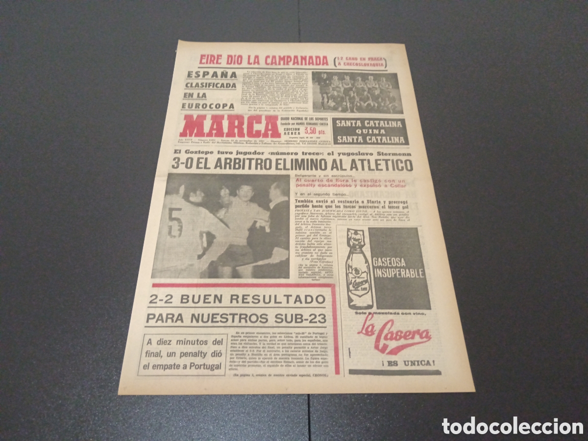Coleccionismo deportivo: MARCA 23/11/1967 - Foto 1