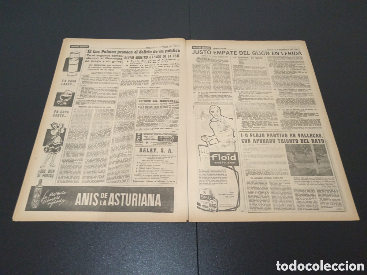 Coleccionismo deportivo: MARCA 27/11/1967 - Foto 5