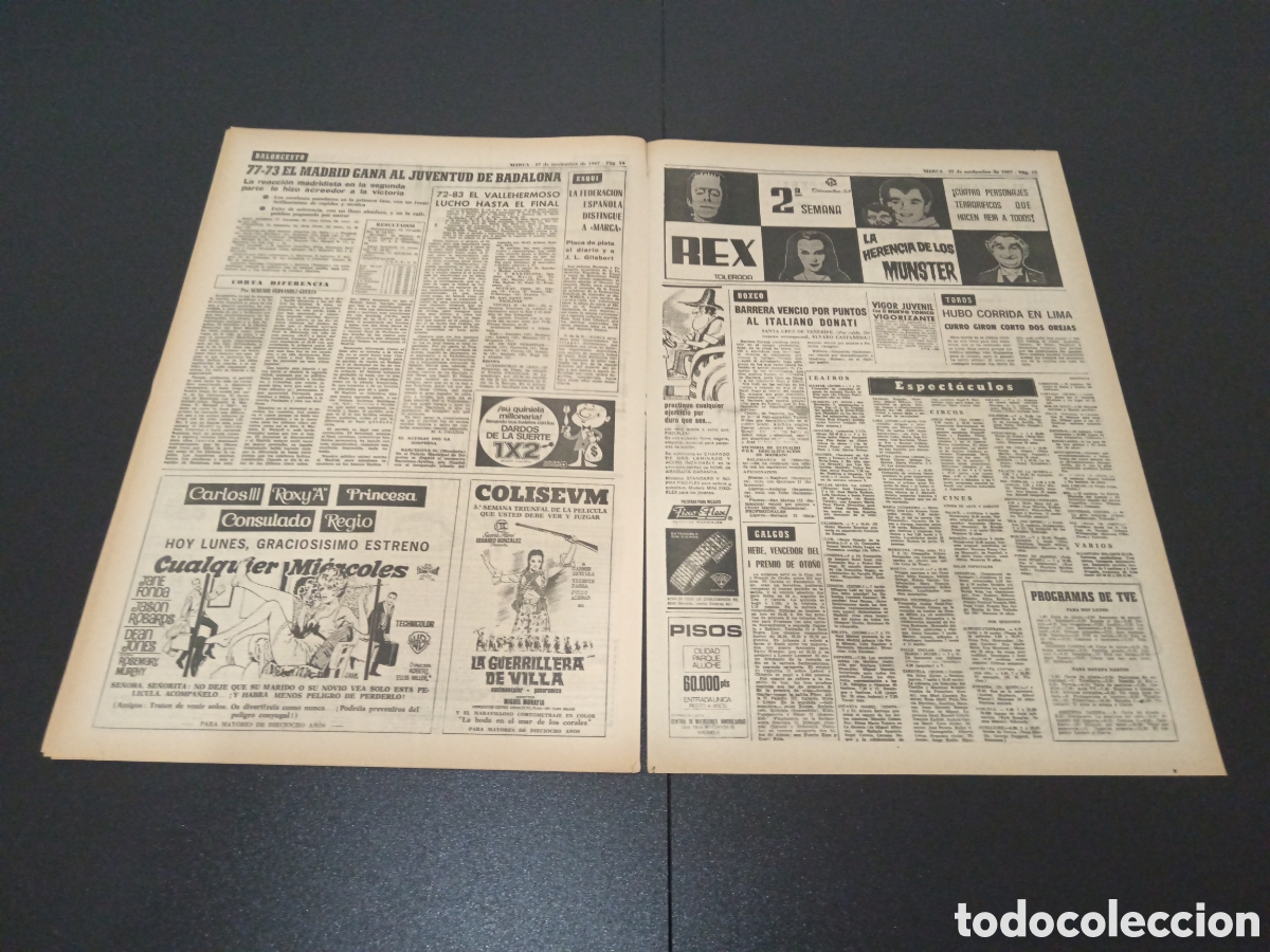 Coleccionismo deportivo: MARCA 27/11/1967 - Foto 7